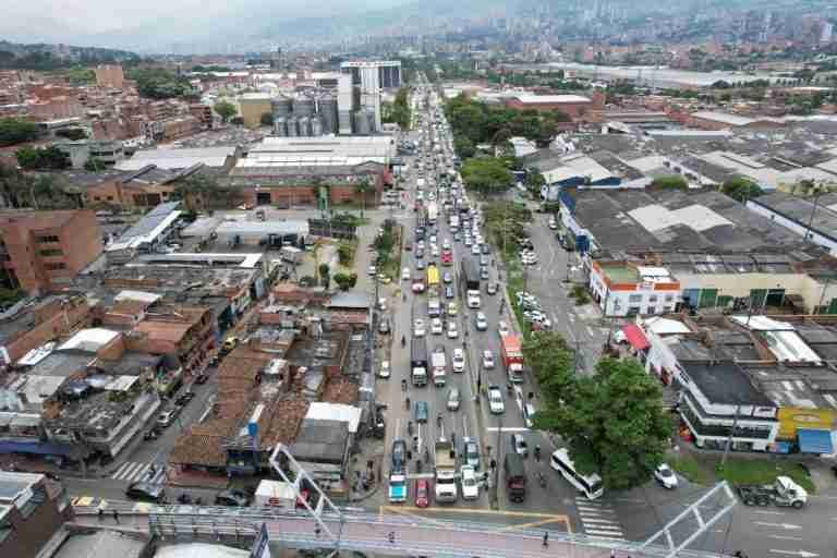 Dos intercambios viales en Itagüí descongestionarían la autopista sur