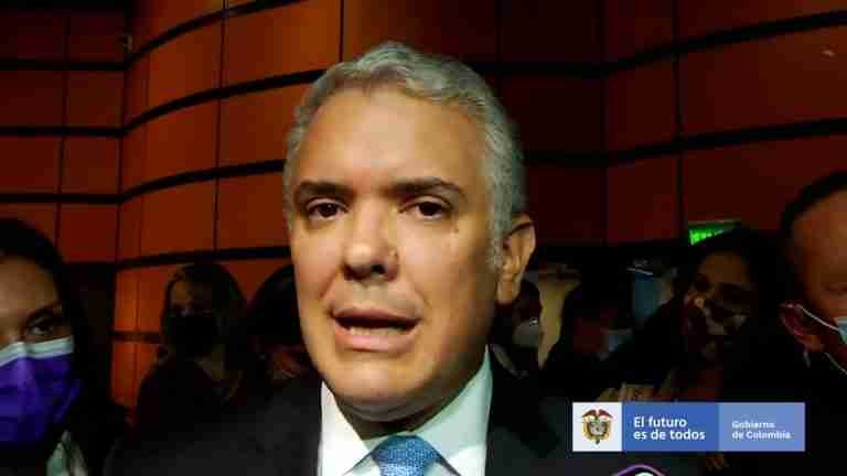 Pronunciamiento del presidente de Colombia, Iván Duque, acerca del tapabocas