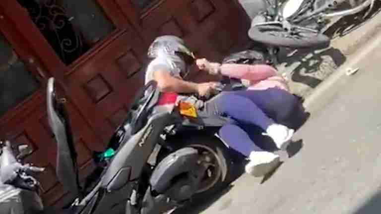 Intento de fleteo en Bello dejó una mujer herida y un delincuente prófugo