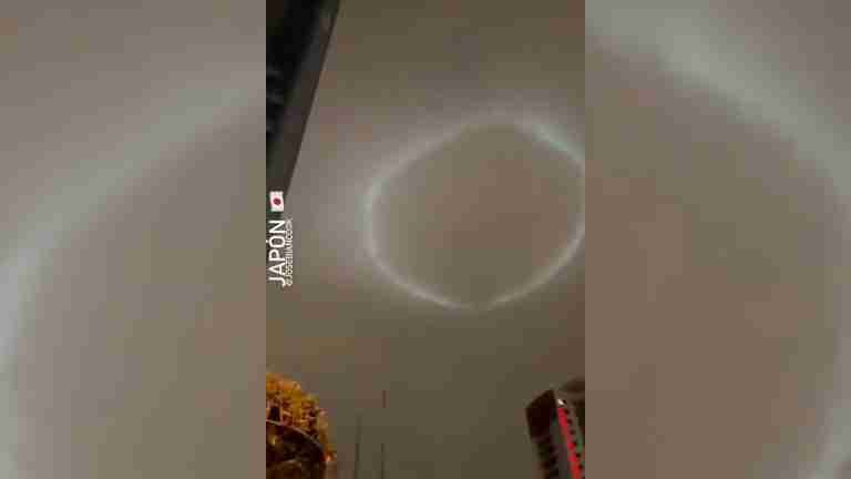 ¿Aro gigante en el cielo de Japón formado por ionización?