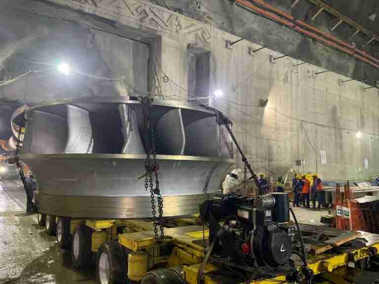 Llegó el rodete, ‘corazón’ de la primera turbina de hidroituango