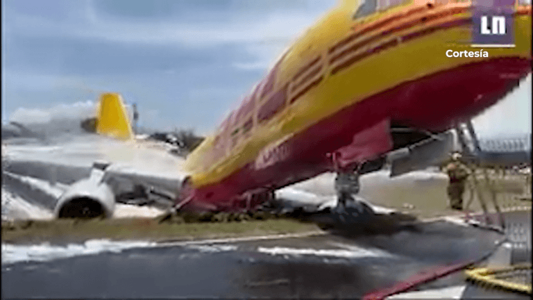Avión se partió en dos en Costa Rica