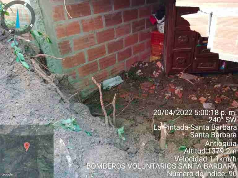 Tragedia por alud en Santa Bárbara