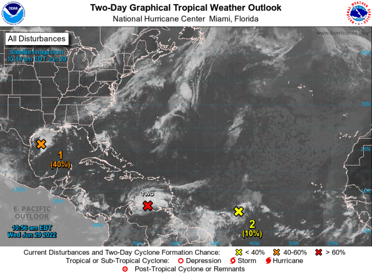 El Ideam emitió las primeras alertas de la tormenta tropical Two, tras el avance hacia el Caribe Colombiano