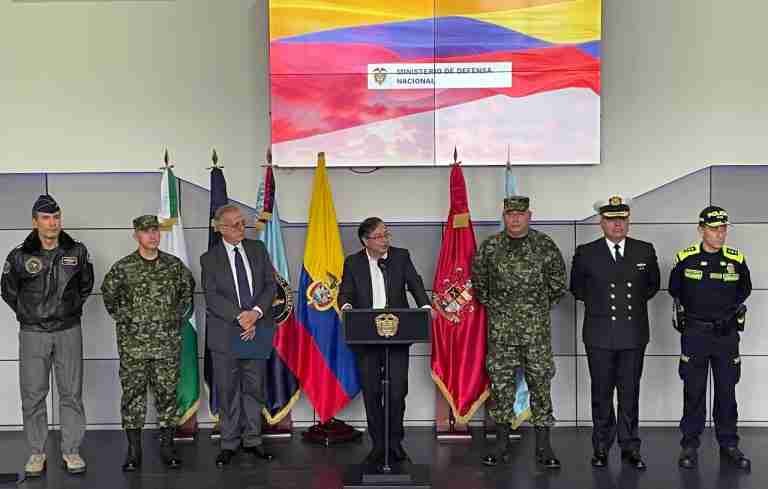 El Presidente Gustavo Petro acaba de nombrar nueva cúpula militar y de policía
