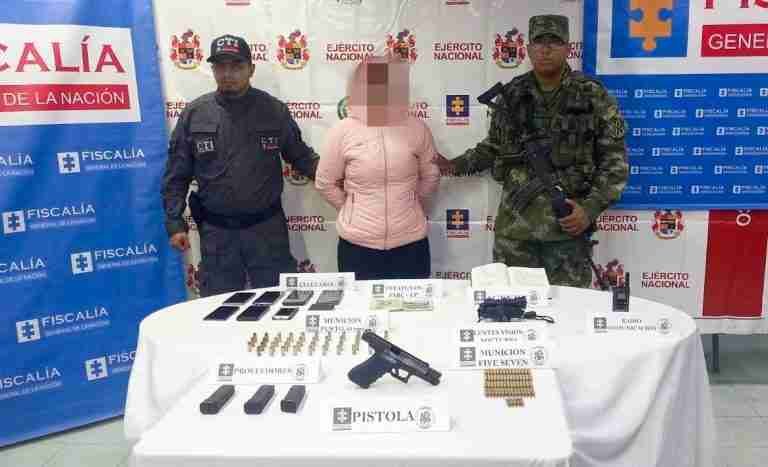 Con artefactos explosivos capturan presunta integrante del GAO-r Estructura 36
