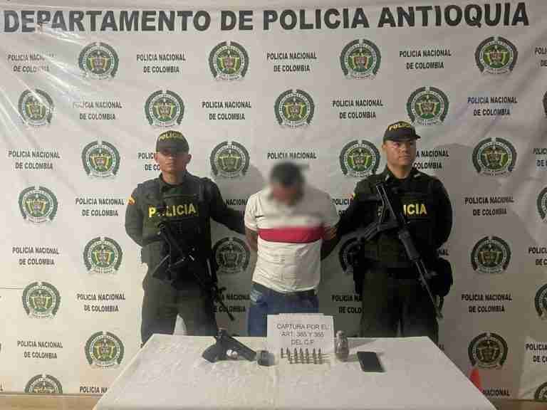 Capturado en Sopetrán uno de los presuntos responsables de asesinar dos policías en San Félix