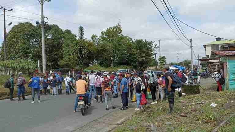 Minga Indígena bloquea vía del sur del país por tiempo indefinido