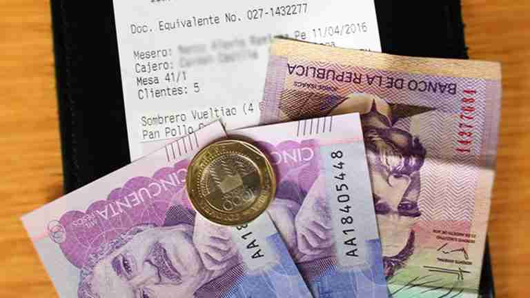 ¡Recuerde! El pago de propina es voluntario