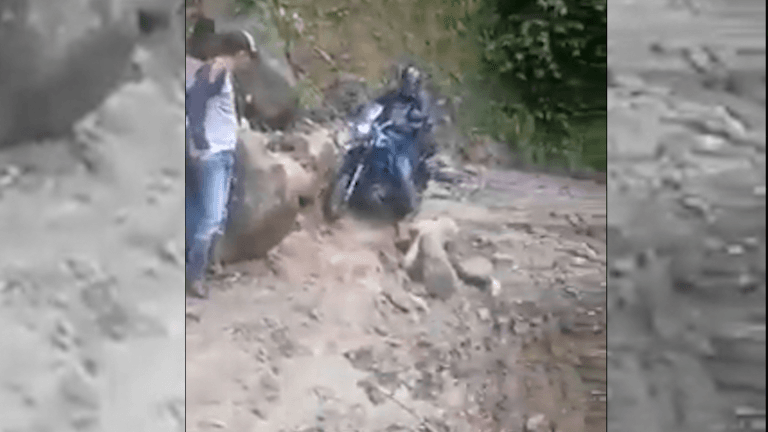 Cayó al vacío y sobrevivió