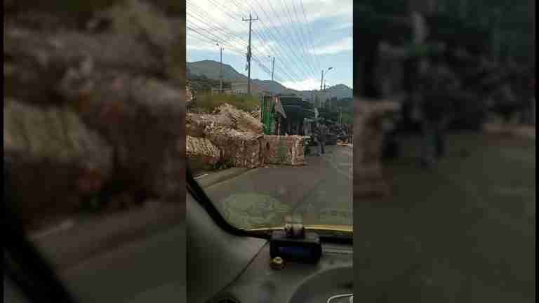 Accidente en vía Copacabana-Girardota generó gran congestión vehicular