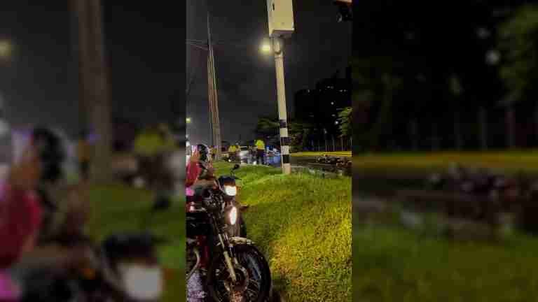 Camión habría matado a un motociclista en accidente de tránsito y se voló