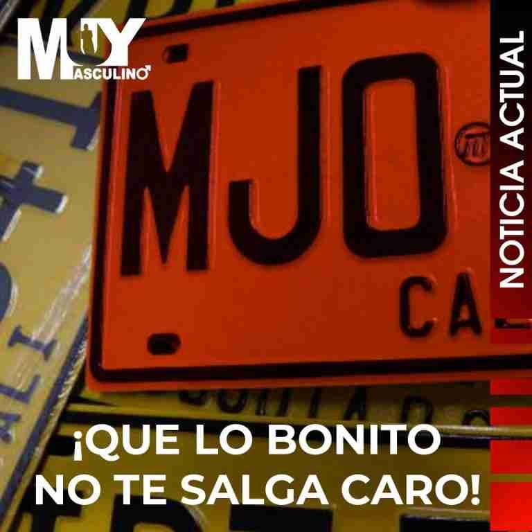 ¡Que no te multen por pintar tu placa!