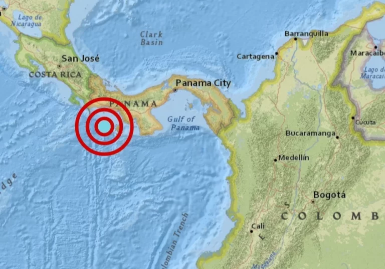 Temblor de magnitud 6.7 sacudió a Panamá