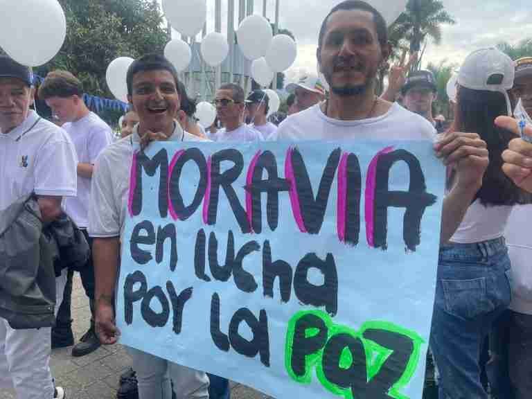 Marcha por la paz total en Medellín