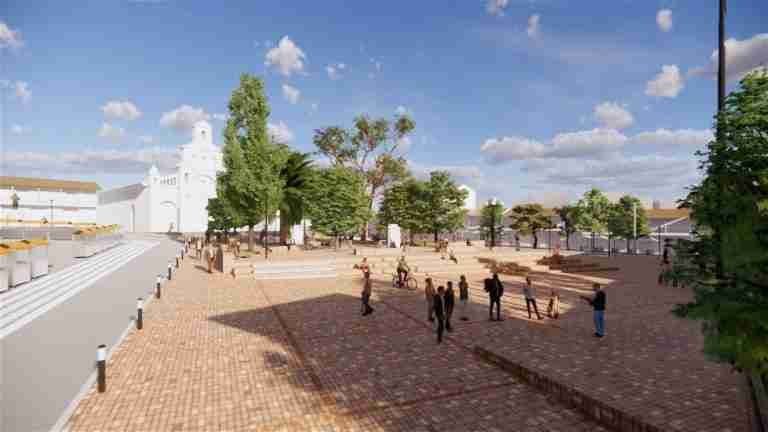 En descontento comerciantes de Marinilla por remodelación del parque principal