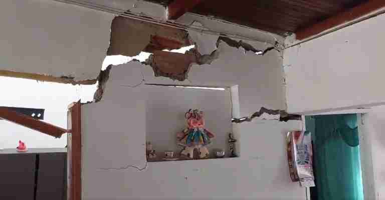 Seis viviendas colapsan en menos de 48 horas