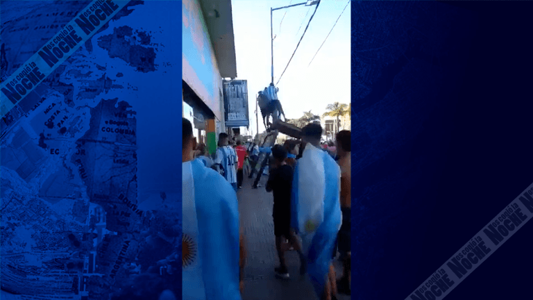 En tragedia, así terminó la llegada de la Selección Argentina a su país