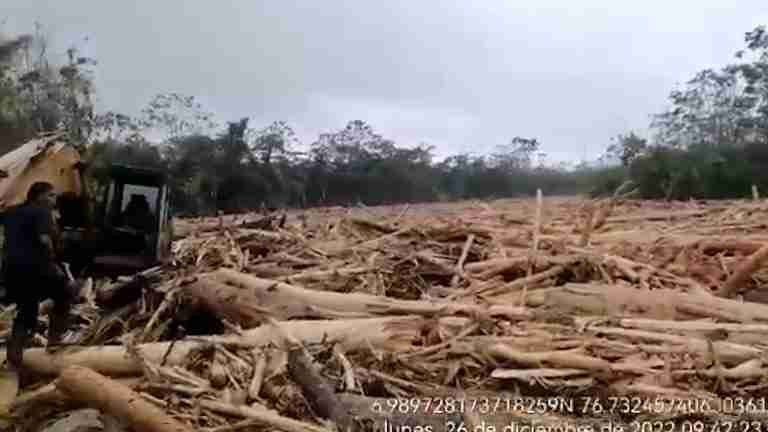 Río Murindó nuevamente obstruido por empalizada