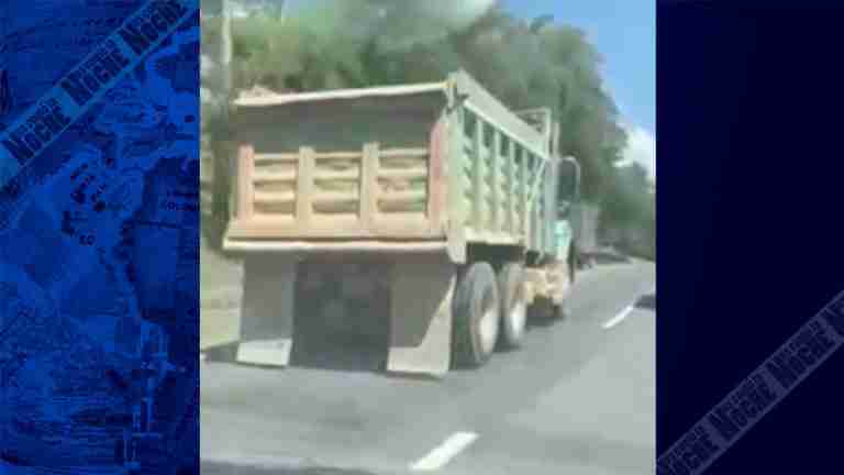 Conductor de volqueta atropelló a un motociclista y se dio a la fuga