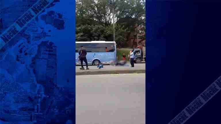 Choque múltiple dejó un motociclista muerto en la Autopista Norte