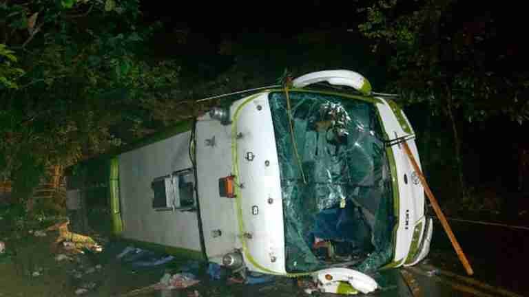 Volcamiento de bus en Urabá deja 23 heridos
