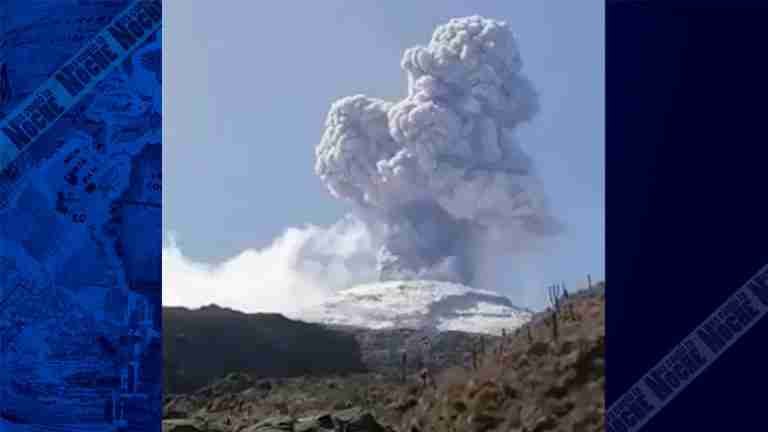 Nevado del Ruiz en alerta naranja