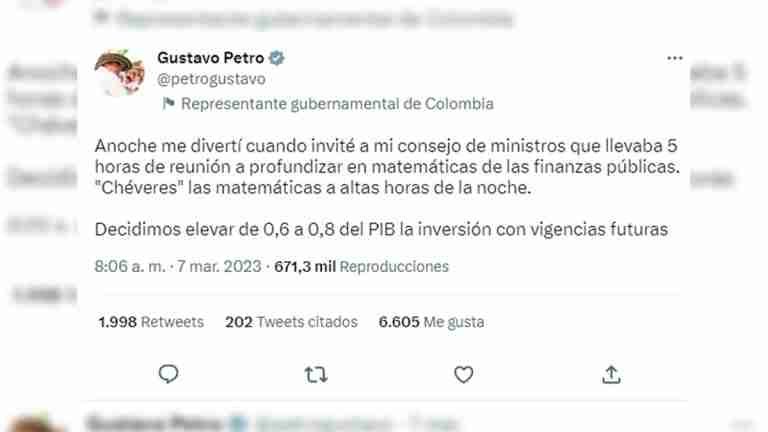 Gobierno actual elevará la inversión con vigencias futuras del 0,6 al 0,8 del PIB