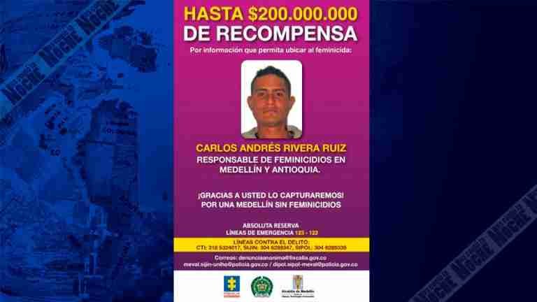 Ofrecen recompensa de 200 millones por presunto feminicida