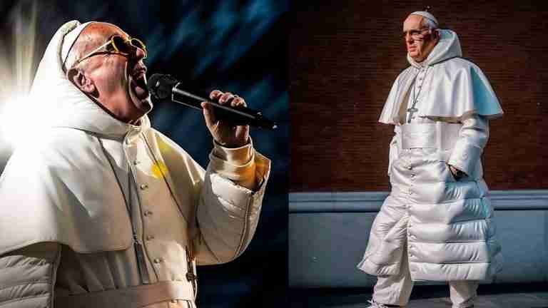 Al papa Francisco lo vistió la inteligencia artificial