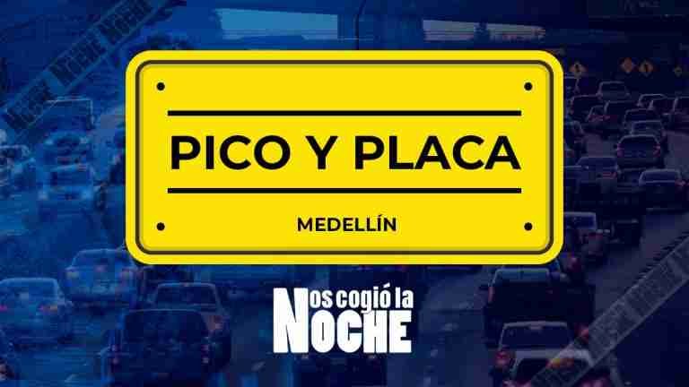 Termine la semana tranquilo: Pico y Placa para este 24 de mayo en Medellín y el Valle de Aburrá 