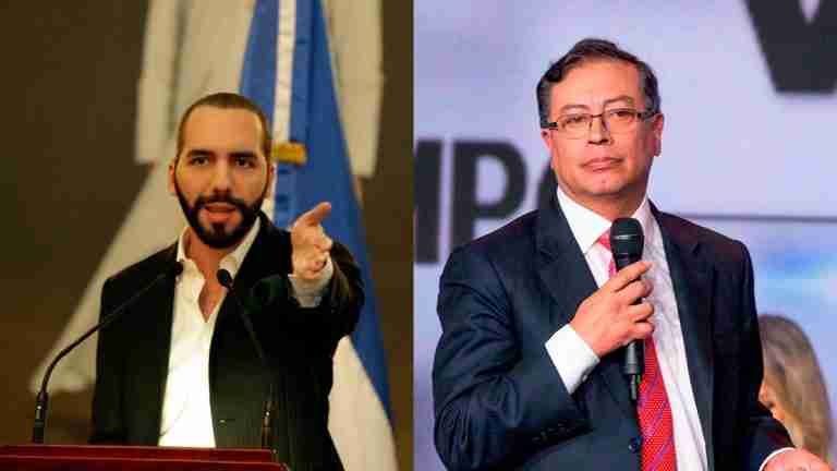 Bukele y Petro chocan en Twitter por políticas de seguridad en El Salvador y Colombia