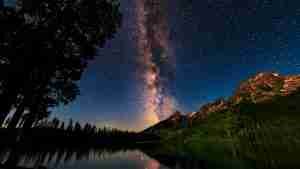 cielo nocturno estrellado