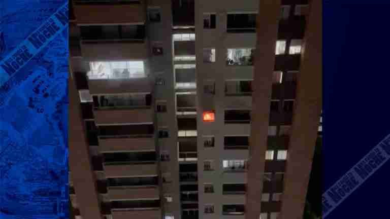 Incendio estructura en edificio de la Estrella