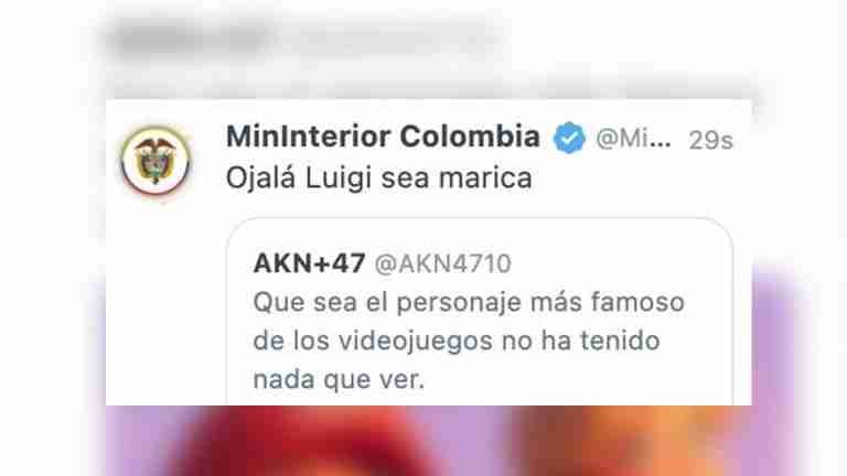 “Ojalá Luigi sea Marica.” MinInterior