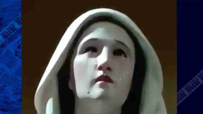 ¿Milagro en Ecuador? Feligreses captaron imágenes de la Virgen María donde al parecer está llorando