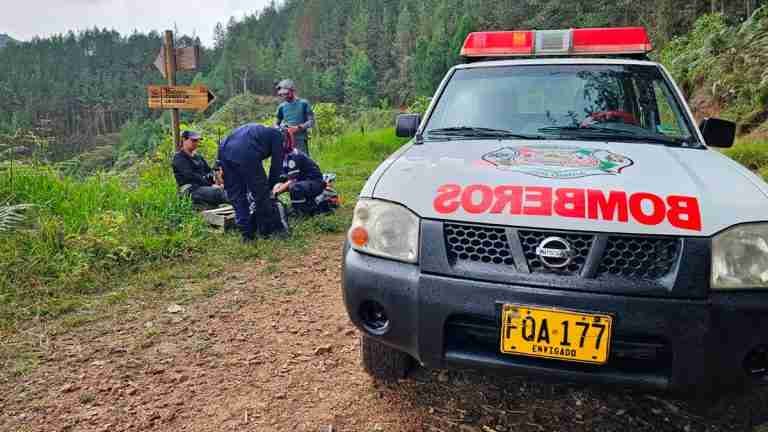 17 caminantes fueron rescatados en zona rural de El Retiro