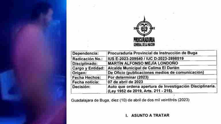 Actualización: Investigación a alcalde que ‘mostró’ más de la cuenta