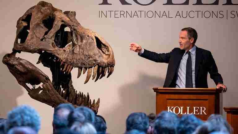 Esqueleto de T.rex fue subastado por 6 millones de dólares