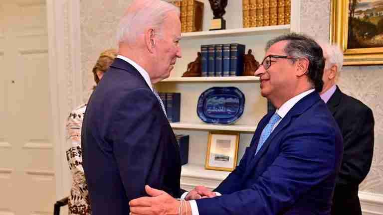 Petro se reunió con Biden en la Casa Blanca
