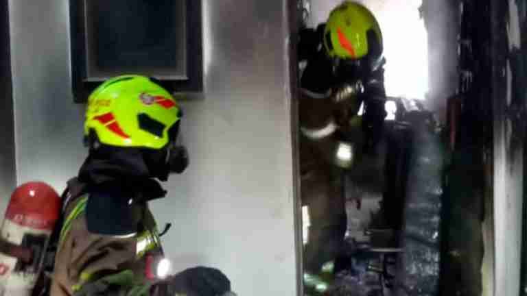 Tres personas lesionadas por incendio en una vivienda del Barrio Belencito