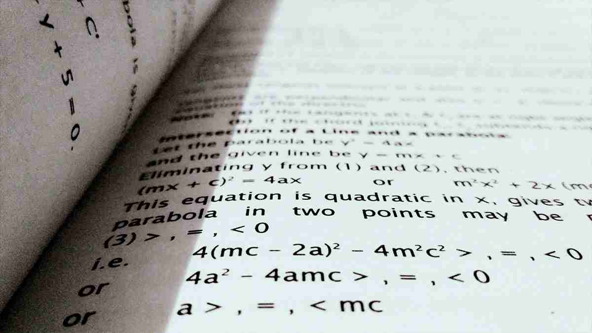 una pagina de libro de matematicas.