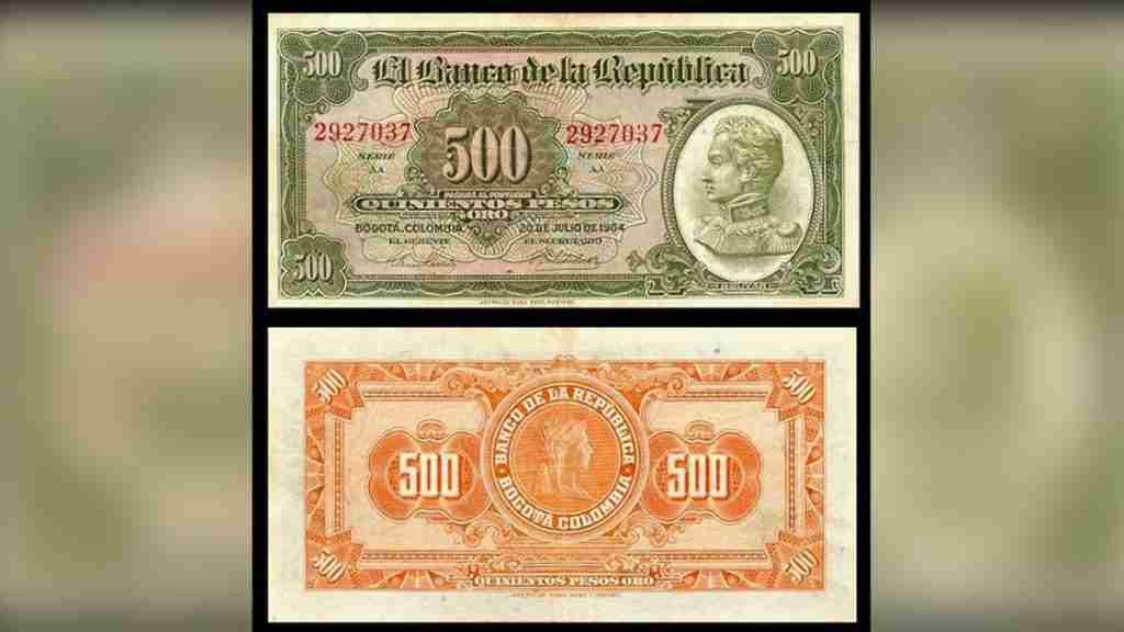 dos billetes antiguos