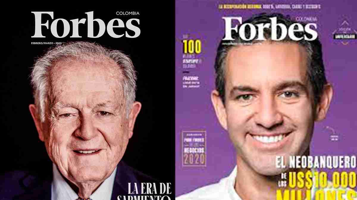 Revista Forbes mostrando al hombre más rico de Colombia.