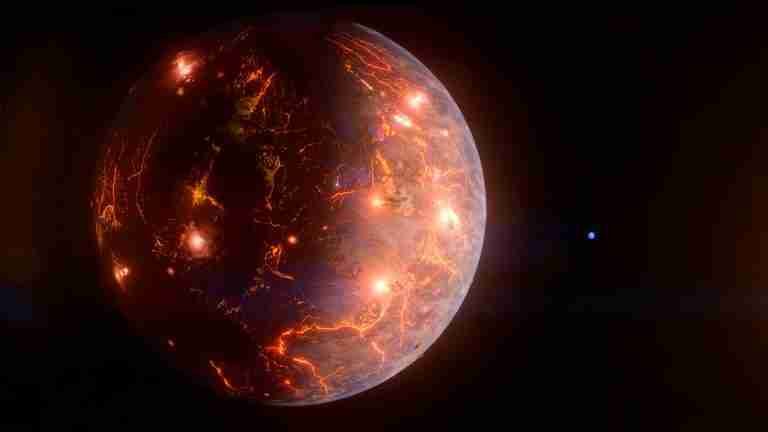 Descubren un planeta similar a la Tierra, pero está cubierto de volcanes