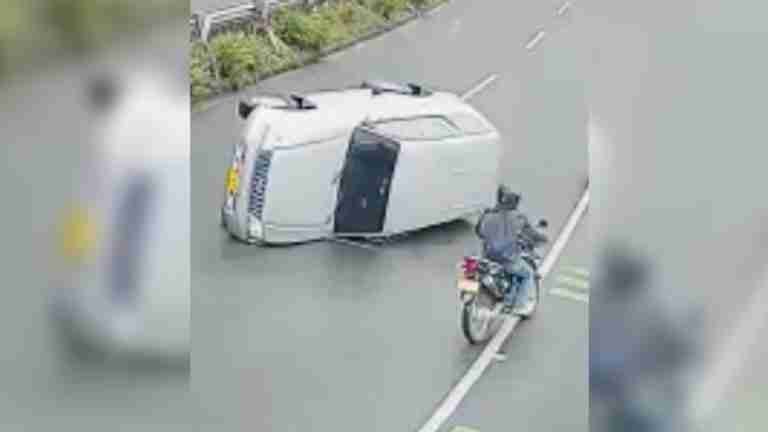 Aparatoso accidente en Las Palmas quedó grabado en video