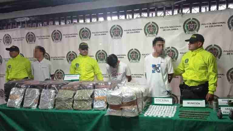 Operativos en el Nororiente de Medellín, deja 9 capturados y comisos de material de guerra