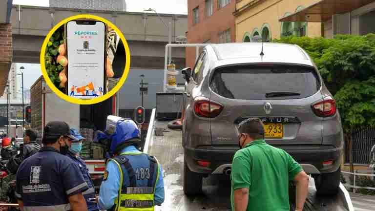 Desde ahora puede reportar a los vehículos mal parqueados en Medellín