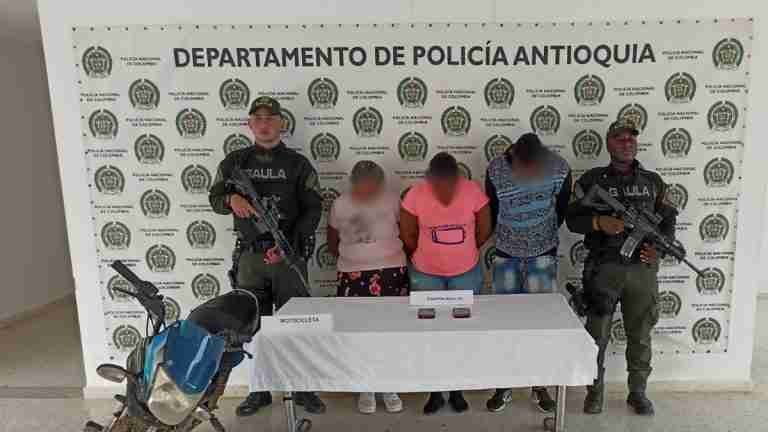 Capturan 6 presuntos integrantes de “Los del Bajo”, dedicados a la extorsión en el Bajo Cauca