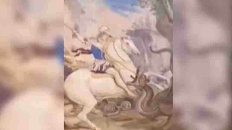 Descubren una pintura oculta durante una restauración en Italia